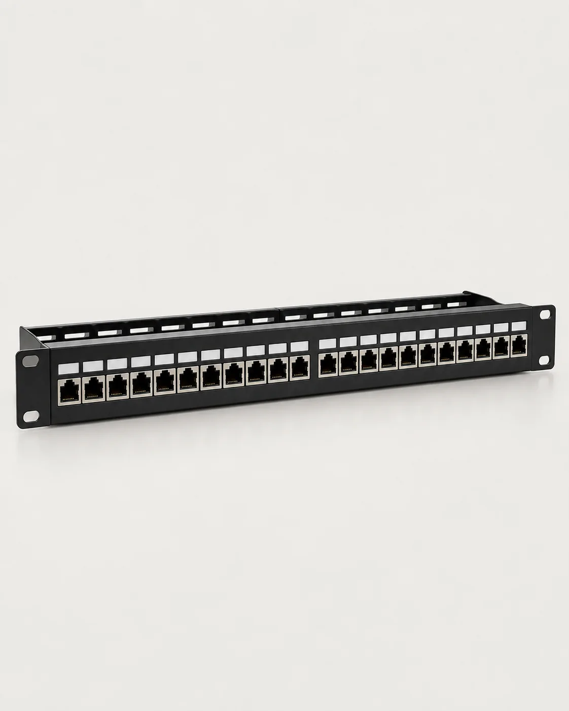 1U 24-port Cat6 patch panel
